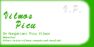 vilmos picu business card